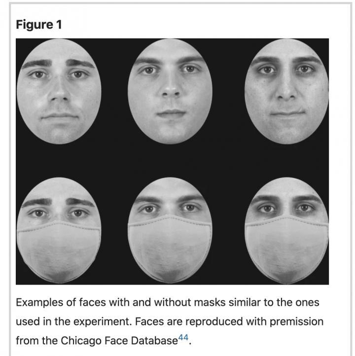 最新研究表明口罩改变了我们处理面部的方式