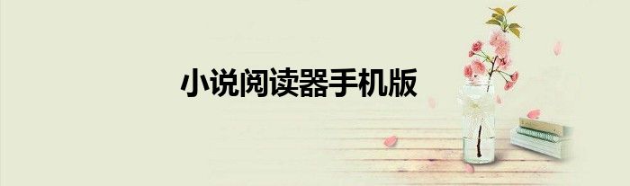 小说阅读器手机版